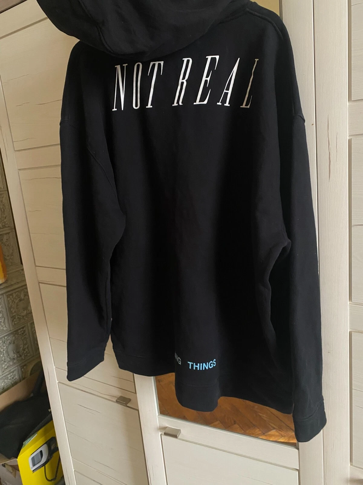 Felpa con cappuccio Off White Watches Over Melting The Clock taglia XL