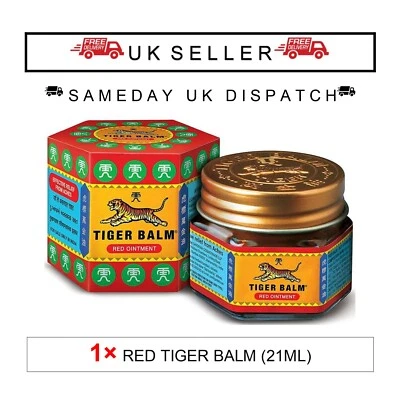 🐯 1X Tiger Balm Red Ointment – 21ml – Extra Strength Relief & Comfort 🐯
