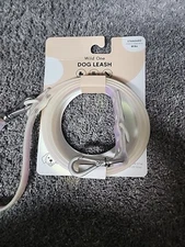 Wild One Adjustable Dog Leash White Solar Holographic, Standard