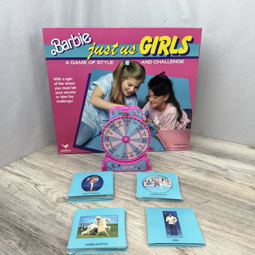 VTG 1989 Barbie Just Us Girls Board Style Game - Cardinal 99% Complete No Instru