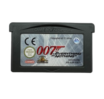 James Bond 007 Alles oder Nichts GBA Spiel Modul Nintendo Game Boy Advance 2003