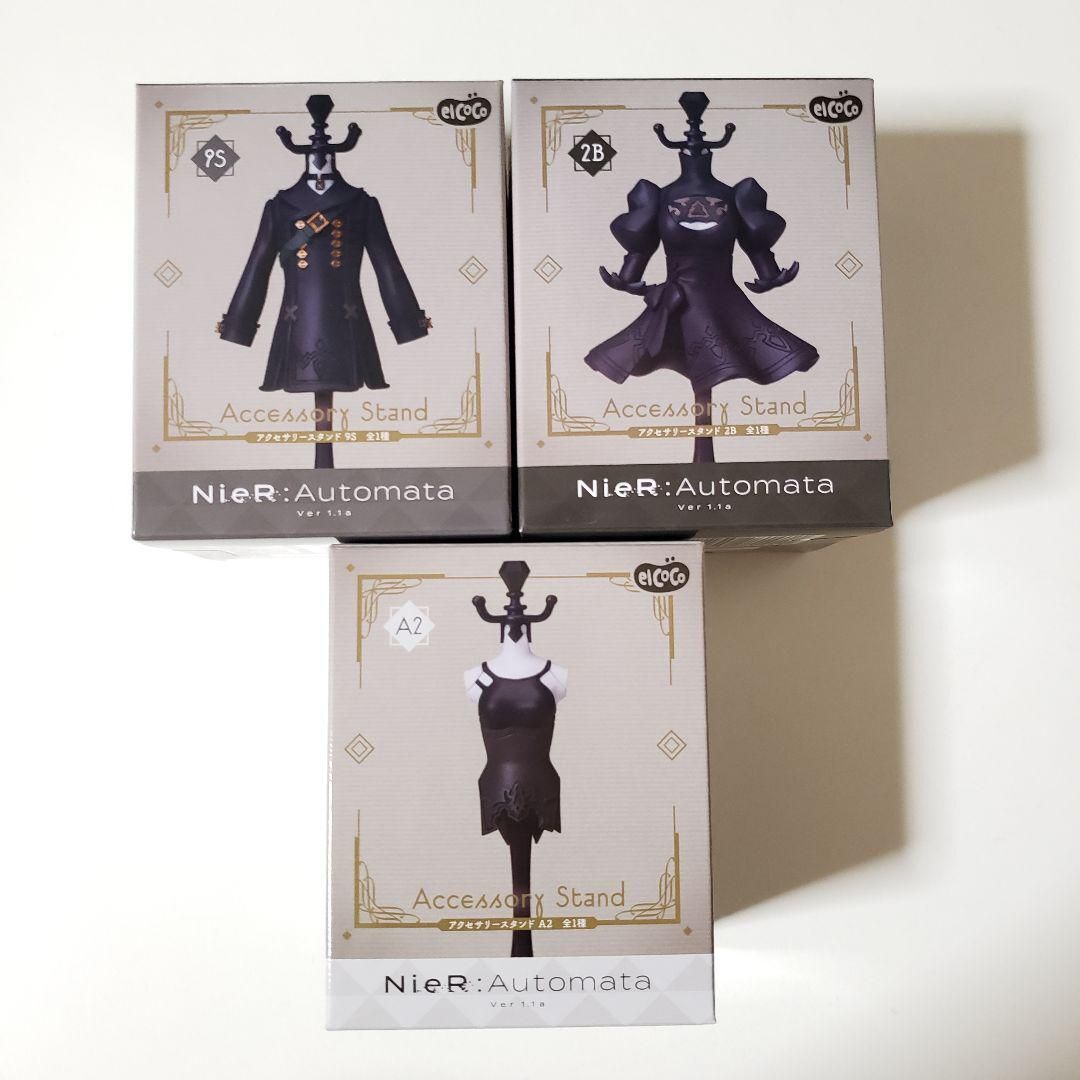 NieR:Automata Ver1.1a Accessory Stand Figure 2B 9S A2 set of 3