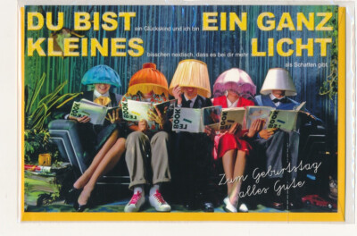 Du bist ein ganz kl. Licht Klappkarte mit Umschlag Neu AK Ansichtskarte dkz39