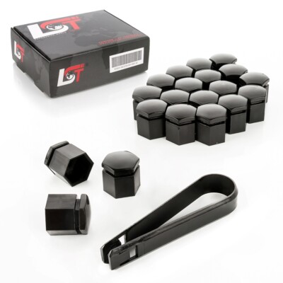 20x Radschraubenkappen Abdeckkappen 17 mm schwarz für BMW 1er 4er 5er 6er 7er