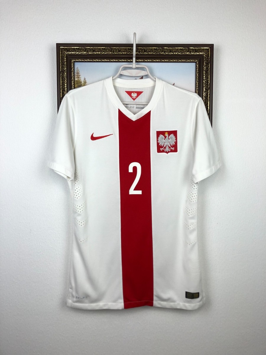 Poland Home football shirt 2014 Soccer Nike #2 Jersey Player Issue