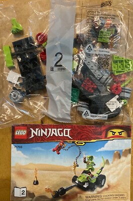 NEW! LEGO Storm Fighter Battle Ninjago (71703)  VEHICLE, KAI & LASHA ONLY. BAG 2