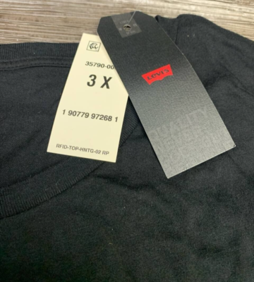 Levi's Women's Plus Size Logo Black Perfect T-Shirt sz: 3X | eBay