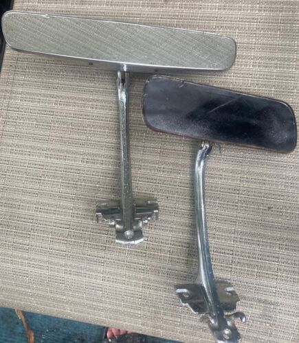 THREE 1957 1958 Cadillac OEM Rear View Mirror & Mounting Bracket 4695162 Guide - Picture 8 of 18