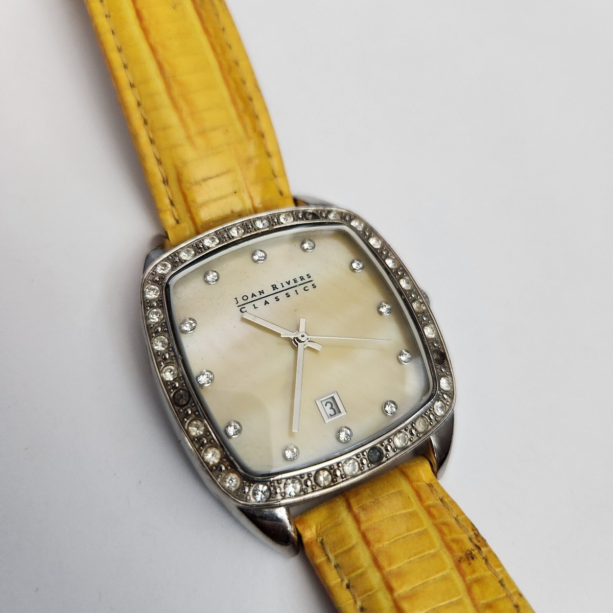 Joan Rivers Classics Wristwatch w/Crystal Rhinestones 