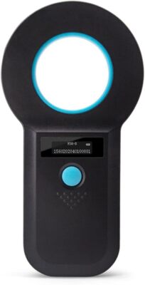 Riversmerge Handheld RFID Animal Tag Reader Microchip Scanner ISO1784/85