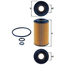 Oil Filter For Infiniti Q50 50 D Genuine Mahle 15209HG00A