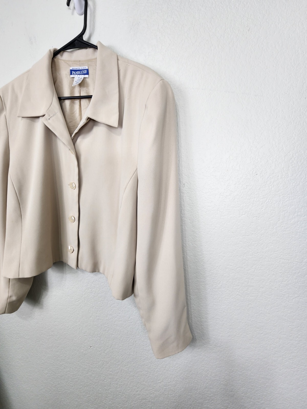 Pendleton Khaki Button Up Blazer Jacket Size 18 - image 6