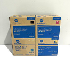 Konica Minolta TNP50 Toner Cartridge Set Yellow Magenta Cyan Black bizhub C3100