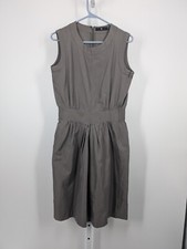 J+ Jil Sander x Uniqlo SS11 Olive Twill Tech Work Dress M