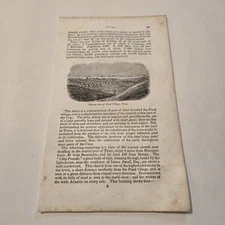 View Of Pond Village Truro Massachusetts c. 1839 Engraving (373)