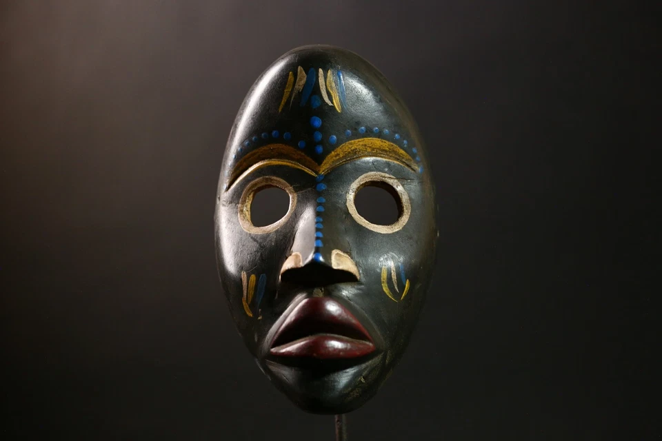 Máscara Dan africana arte tribal máscara facial para decoración de pared únic... - Imagen 2 de 4