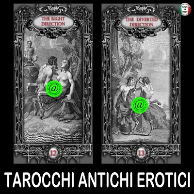 tarocchi antichi mazzo di carte oracolo vintage set arcani maggiori kamasutra 