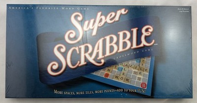2004 Super Scrabble Game by Hasbro Brand New Sealed FREE SHIPPING