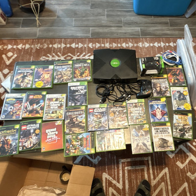 Original Xbox Console Bundle w/ Controllers & Games