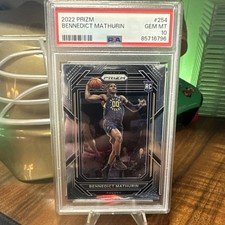 Panini Prizm 2022-23 Bennedict Mathurin #254 Rookie PSA 10 Indiana Pacers