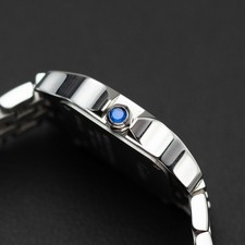 Santos de Cartier Demoiselle Purple Dial 20mm Steel Watch 3140 LIMITED EDITION 3