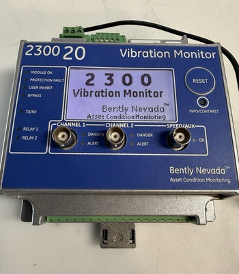 #ad #ad Bently Nevada 2300 20 Vibration Monitor – Power Tested – For Parts Repair $1100.00