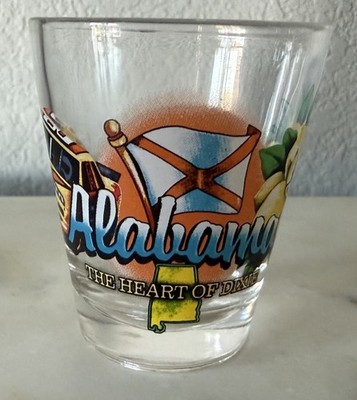 Shot Glass Jenkins Ent. Alabama The Heart of Dixie 2.25'' fast ship VISIT!!