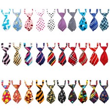 Segarty Dog Ties 30Pcs Adjustable Pet Neck Ties Collar For Small Dogs Cats