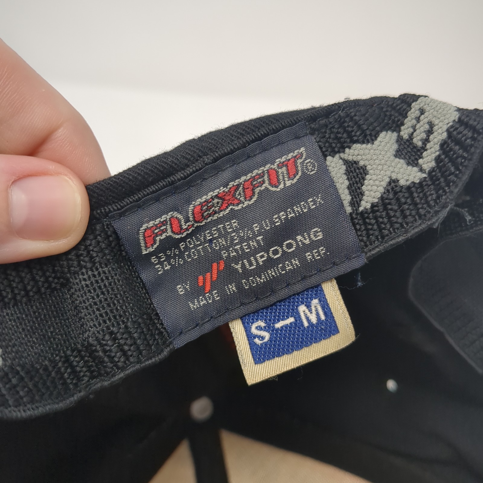 Volcom Stone Fitted Hat Black Medium Embroidered … - image 8