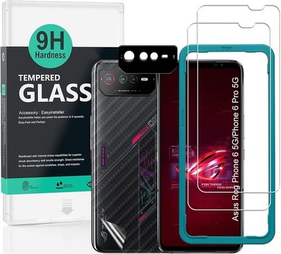 For ASUS ROG Phone 6/6 Pro Screen Protector and Metal Camera Lens Protector