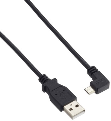 StarTech.com Right Angle Micro USB Cable   1 ft / 0.5m   90 degree   USB Cord  