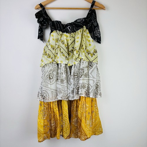 Innika Choo Dress One Size Layered Frill Mini Helda Klos Bandita Mix As New - Picture 5 of 9