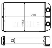 Mahle WäRmetauscher, Innenraumheizung AH 58 000S