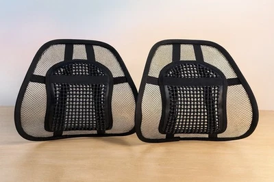 JML 2× Lordosenstütze Rückenlehne ergonomisches Lendenkissen Für Büro Auto & Zuhause