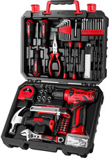 Juego de Herramientas 126 Piezas con Taladro Inal mbrico 8V Hogar