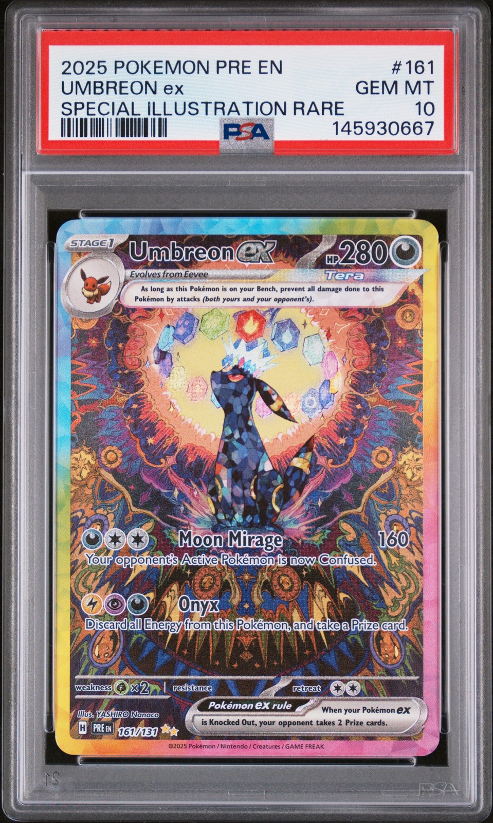 Umbreon ex 2025 Scarlet & Violet: Prismatic Evolutions #161/131