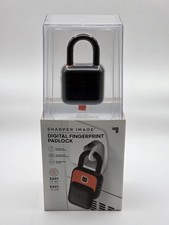 Sharper Image Fingerprint Digital Smart Padlock for Locker Bike Door Gate Home