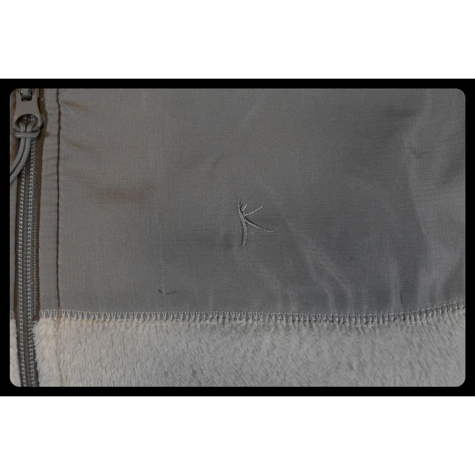 Danskin теперь женщин флисовая куртка полный молнии XL очень большой серый белый удобный - Изображение 4 из 4