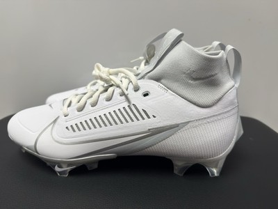 Nike Vapor Edge Pro 360 DA5456-100 White Metallic Silver Rare Football Cleat 8.5