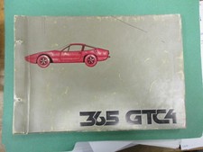 Very Rare Ferrari 365 Gtc4 Factory Original Parts Catalog 1971 - 1972