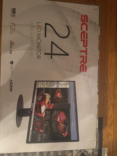 SCEPTRE E248W-19203R 24 IN. ULTRA THIN 75HZ 1080P LED MONITOR 2X HDMI VGA BUILD- - Picture 2 of 2