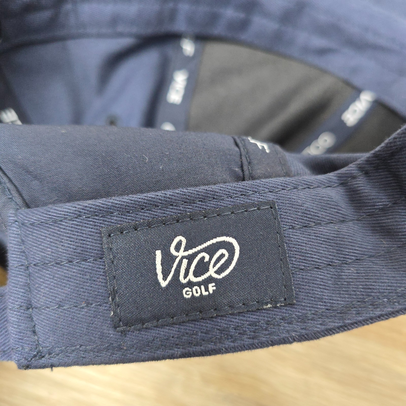 Vice Golf Hat Blue Adjustable Strapback OSFA Unst… - image 11