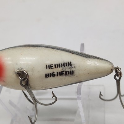 Heddon Big Hedd Fishing Lure Crankbait Grey White Honeycomb