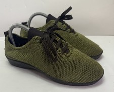 Arcopedico LS Knit Upper Laced Comfort Walking Sneaker Shoes Womens 8 39 Green