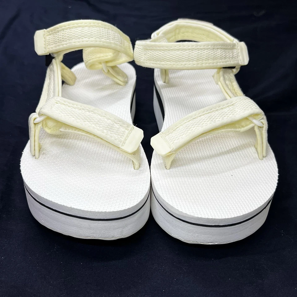 Teva Flatform Universal Mesh Strappy Off White Sandals Women's Size US 9 - Image 2 of 4
