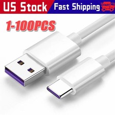 USB Type C Data Cable 5A Fast Charging USB-A to USB-C Charger lot Cord For Phone