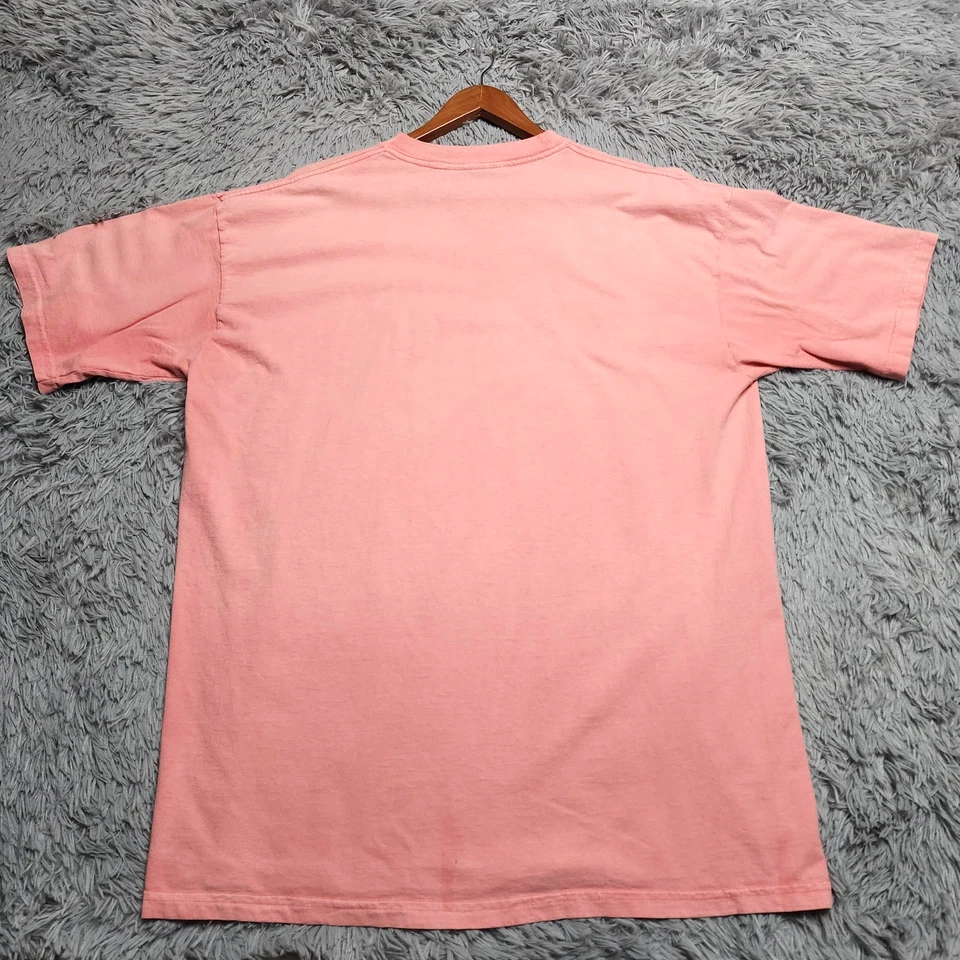 Camisa de café Rainforest vintage para hombre XL rosa Orlando bordada hecha en EE. UU. Camiseta años 90 Foto 2 de 4