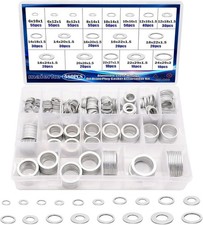 580pcs Crush Washer Oil Drain Plug18 Sizes Aluminum Oil Drain Plug Gasket Assor 580pcs Crush Washer Oil Drain Plug18 Sizes Aluminum Oil Drain Plug Gasket Assor