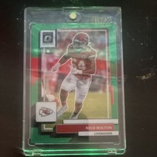 2022 Panini Donruss Optic Nick Bolton #98 Green Prizm /5 Kansas City Chiefs NFL