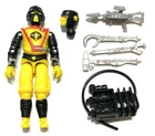 G.I. Joe Black Major Cobra Techno Viper Secto Viper  Bugg Driver Complete 3.75”